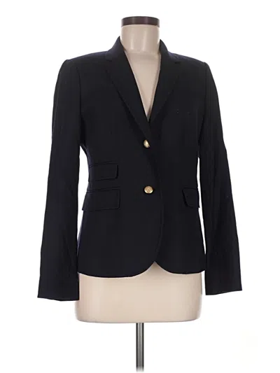 Pre-owned Jcrew Wool Blazer Jacket In Black