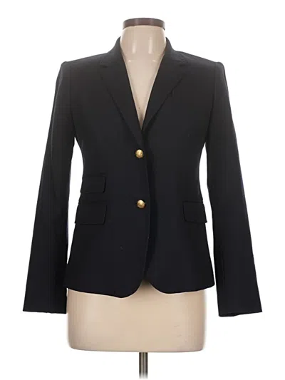 Pre-owned Jcrew Wool Blazer Jacket In Black
