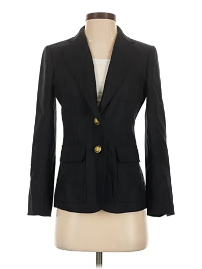 Pre-owned Jcrew Wool Blazer Jacket In Black