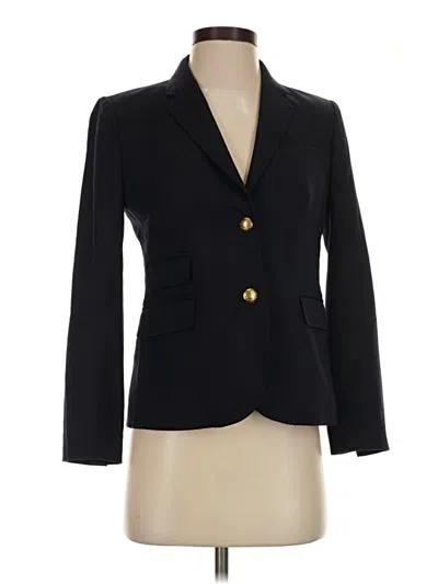 Pre-owned Jcrew Wool Blazer Jacket In Black