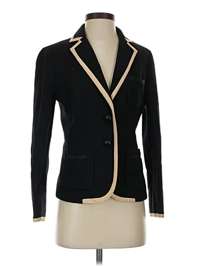 Pre-owned Jcrew Wool Blazer Jacket In Black