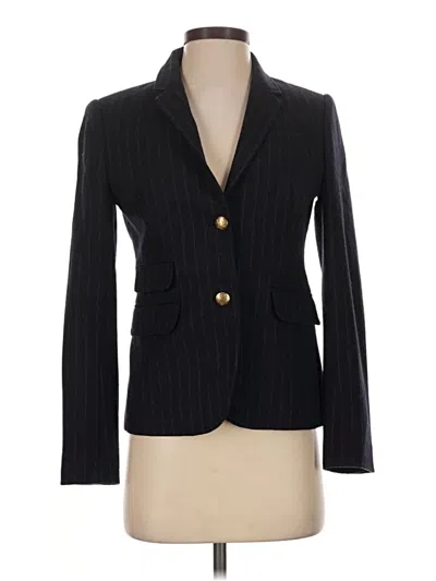 Pre-owned Jcrew Wool Blazer Jacket In Black