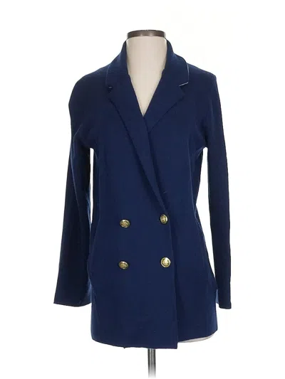 Pre-owned Jcrew Wool Blazer Jacket In Blue