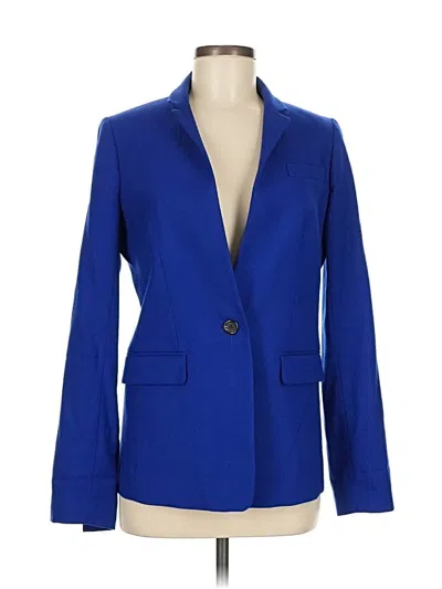 Pre-owned Jcrew Wool Blazer Jacket In Blue