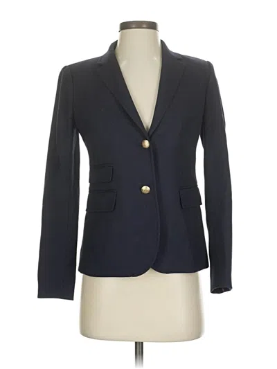 Pre-owned Jcrew Wool Blazer Jacket In Blue
