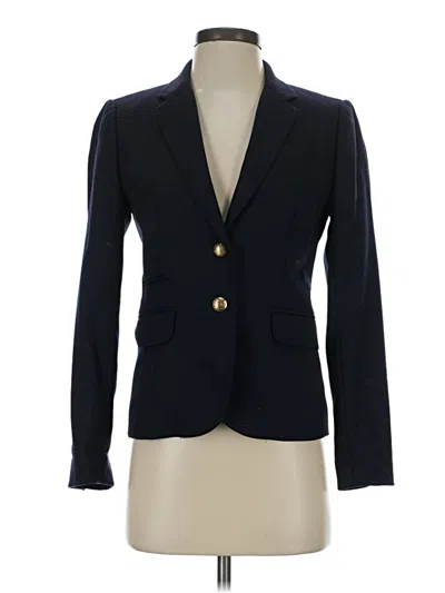 Pre-owned Jcrew Wool Blazer Jacket In Blue