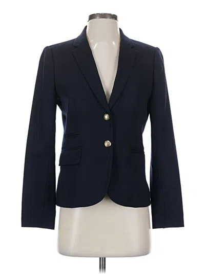 Pre-owned Jcrew Wool Blazer Jacket In Blue