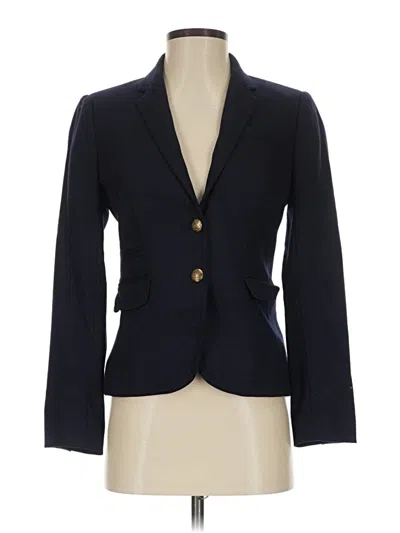 Pre-owned Jcrew Wool Blazer Jacket In Blue
