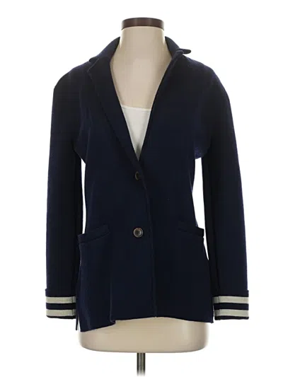 Pre-owned Jcrew Wool Blazer Jacket In Blue