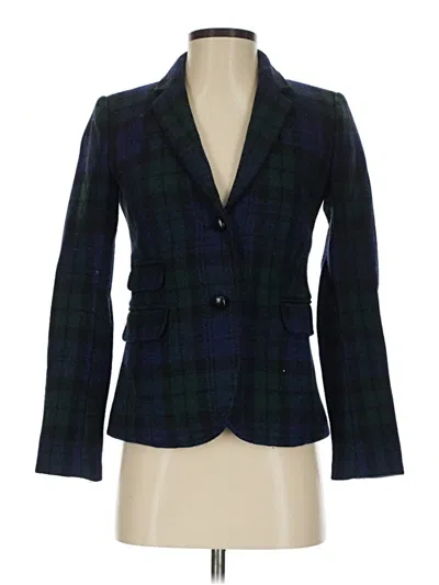 Pre-owned Jcrew Wool Blazer Jacket In Blue