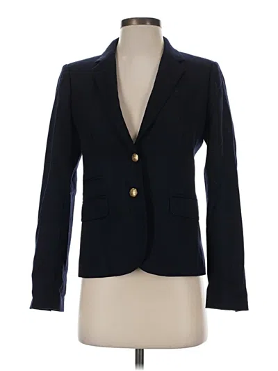 Pre-owned Jcrew Wool Blazer Jacket In Blue