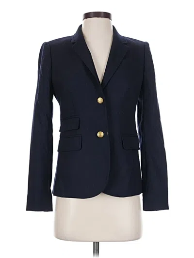 Pre-owned Jcrew Wool Blazer Jacket In Blue
