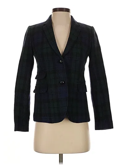 Pre-owned Jcrew Wool Blazer Jacket In Blue
