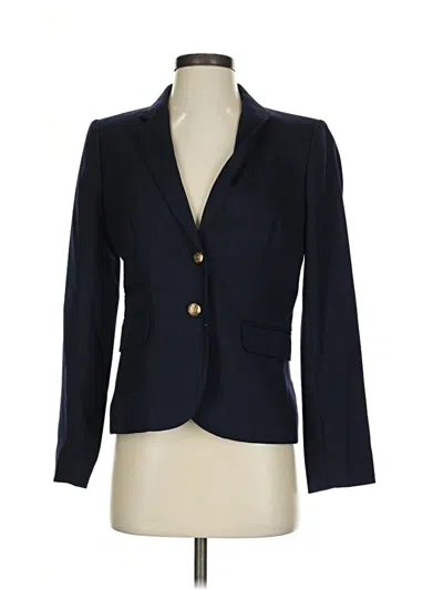 Pre-owned Jcrew Wool Blazer Jacket In Blue