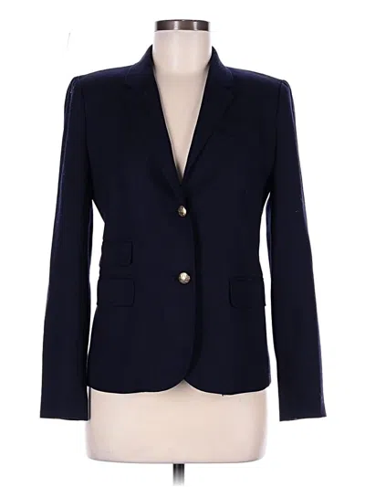 Pre-owned Jcrew Wool Blazer Jacket In Blue