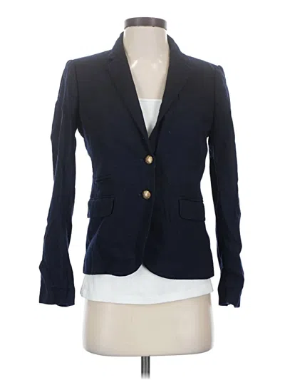 Pre-owned Jcrew Wool Blazer Jacket In Blue
