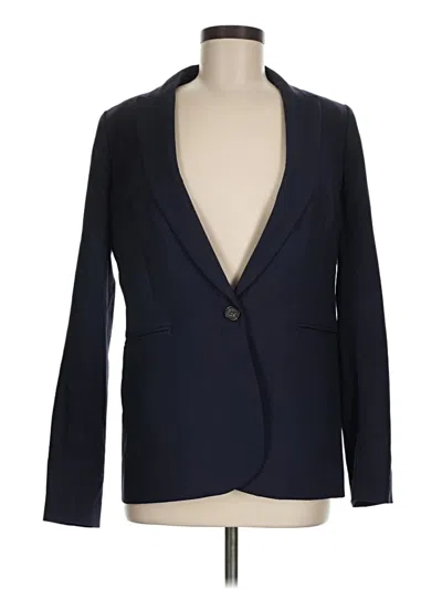 Pre-owned Jcrew Wool Blazer Jacket In Blue