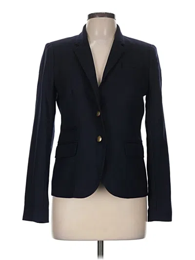 Pre-owned Jcrew Wool Blazer Jacket In Blue