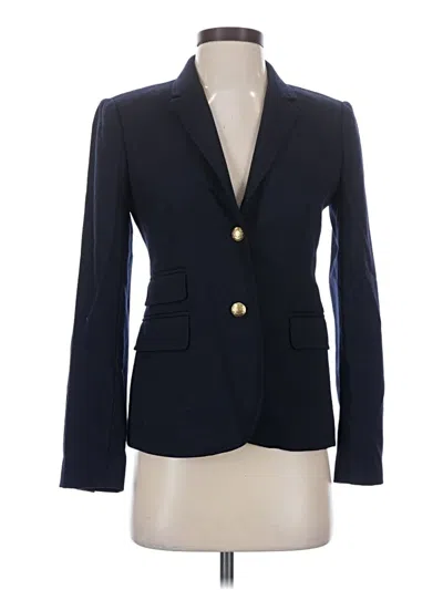 Pre-owned Jcrew Wool Blazer Jacket In Blue