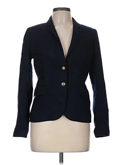 Pre-owned Jcrew Wool Blazer Jacket In Blue