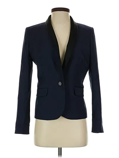 Pre-owned Jcrew Wool Blazer Jacket In Blue