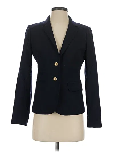 Pre-owned Jcrew Wool Blazer Jacket In Blue