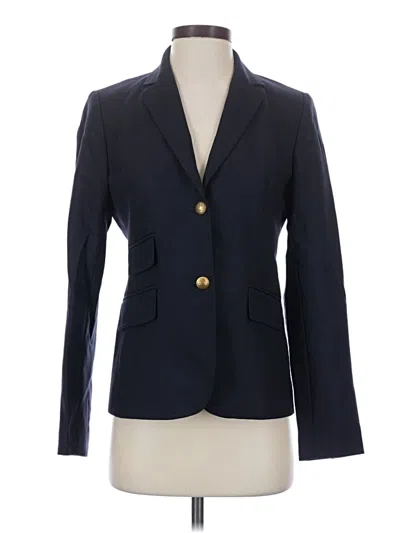 Pre-owned Jcrew Wool Blazer Jacket In Blue
