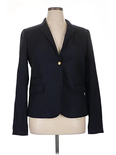 Pre-owned Jcrew Wool Blazer Jacket In Blue