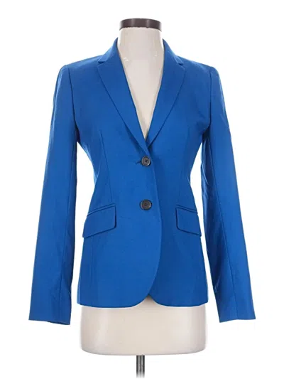 Pre-owned Jcrew Wool Blazer Jacket In Blue