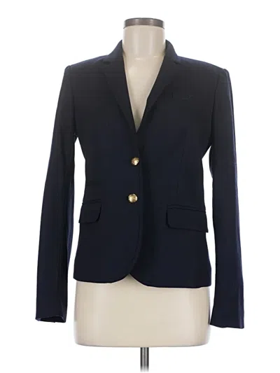 Pre-owned Jcrew Wool Blazer Jacket In Blue