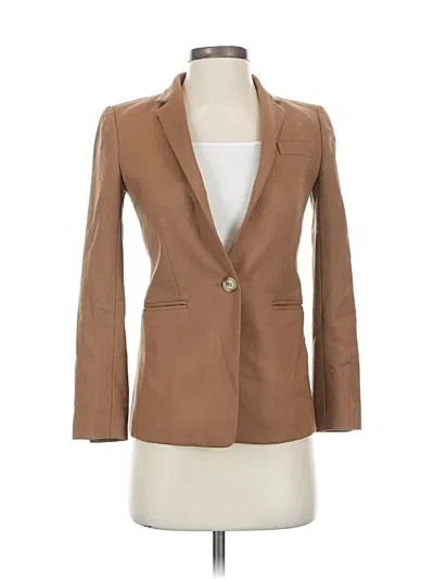 Pre-owned Jcrew Wool Blazer Jacket In Brown