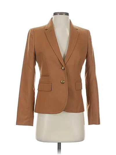 Pre-owned Jcrew Wool Blazer Jacket In Brown