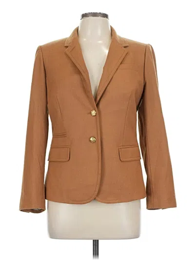 Pre-owned Jcrew Wool Blazer Jacket In Brown