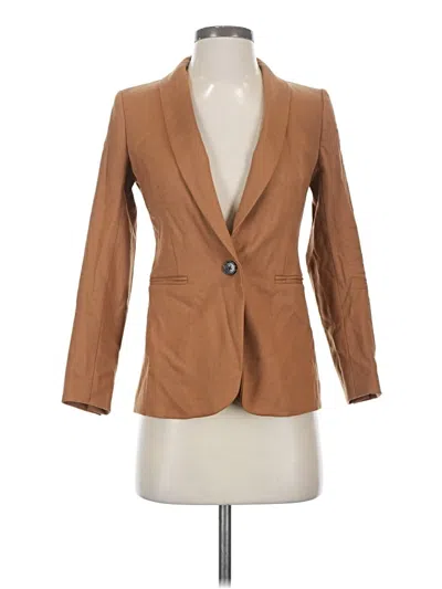 Pre-owned Jcrew Wool Blazer Jacket In Brown