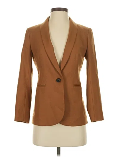 Pre-owned Jcrew Wool Blazer Jacket In Brown
