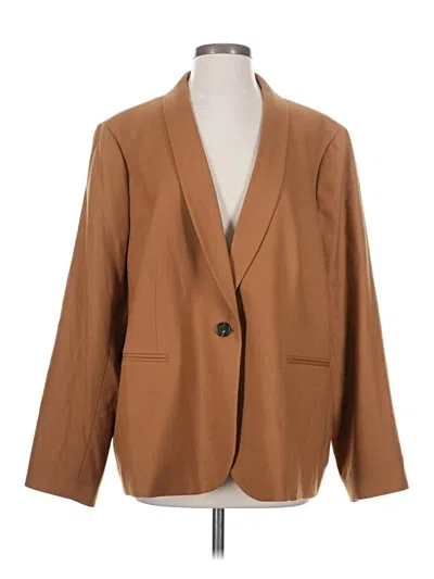 Pre-owned Jcrew Wool Blazer Jacket In Brown