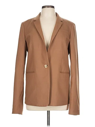 Pre-owned Jcrew Wool Blazer Jacket In Brown