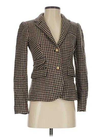 Pre-owned Jcrew Wool Blazer Jacket In Brown