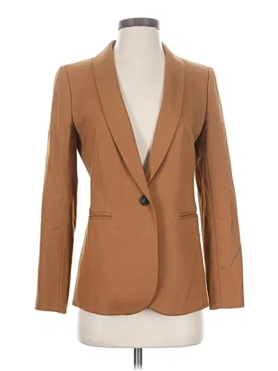 Pre-owned Jcrew Wool Blazer Jacket In Brown