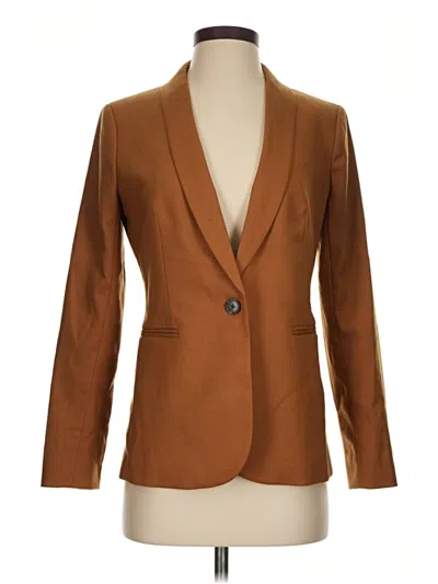 Pre-owned Jcrew Wool Blazer Jacket In Brown