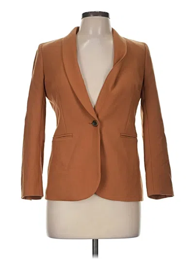Pre-owned Jcrew Wool Blazer Jacket In Brown