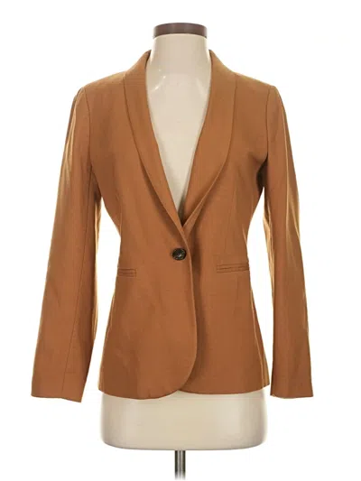 Pre-owned Jcrew Wool Blazer Jacket In Brown