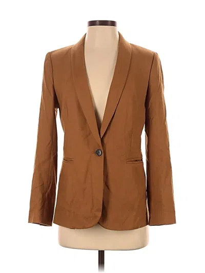 Pre-owned Jcrew Wool Blazer Jacket In Brown