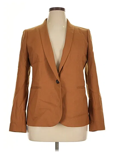 Pre-owned Jcrew Wool Blazer Jacket In Brown
