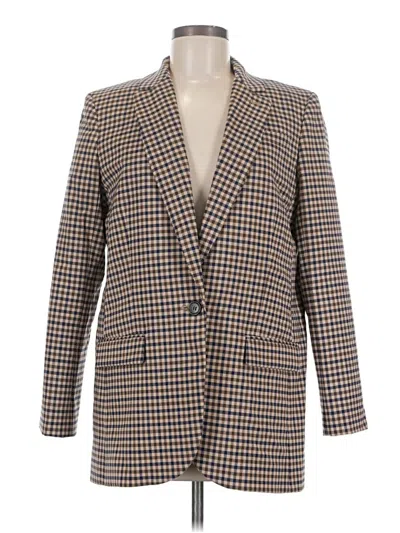 Pre-owned Jcrew Wool Blazer Jacket In Brown