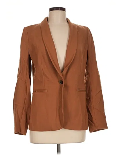 Pre-owned Jcrew Wool Blazer Jacket In Brown