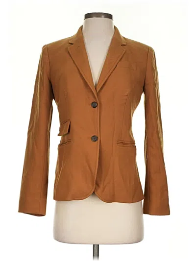 Pre-owned Jcrew Wool Blazer Jacket In Brown