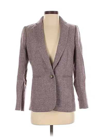 Pre-owned Jcrew Wool Blazer Jacket In Burgundy