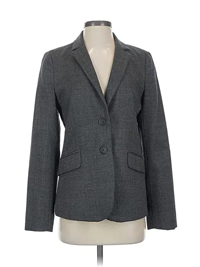 Pre-owned Jcrew Wool Blazer Jacket In Gray