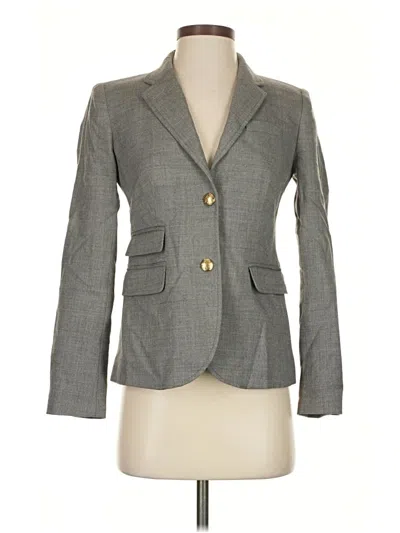 Pre-owned Jcrew Wool Blazer Jacket In Gray